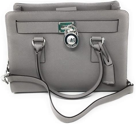 Michael Michael Kors Hamilton EW Satchel Pearl Grey